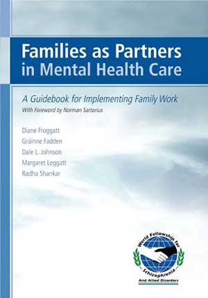 Front cover of the book, 'Families as Partners in Mental Health Care.'